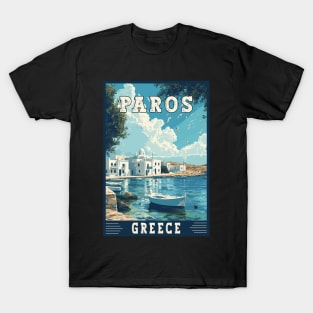 Paros In Greece Mediterranean Paradise Travel Art T-Shirt